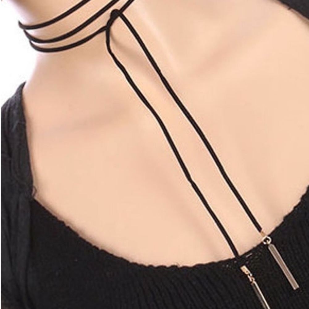 🌴3/$10 - Faux Suede Wraparound Choker Necklace